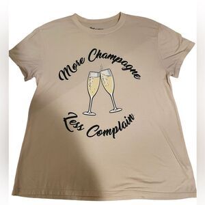 GUC Show Me Your Mumu “More Champagne Less Complain” Graphic Tshirt🍾